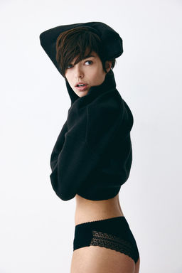 Pack de 3 bragas Hipster de encaje y algodon