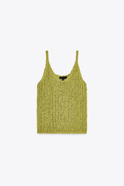 KNIT TOP WITH STRAPS - Zara фото 4