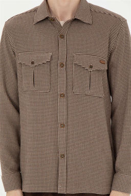 Мужская рубашка с длинным рукавом кокосового цвета - U.s. polo assn фото 6