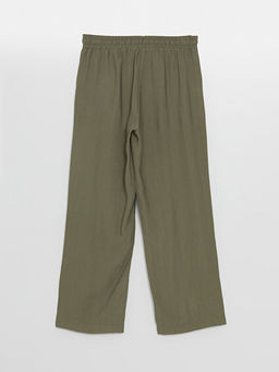 Kad?n Beli Lastikli D?z Pantolon - Waikiki фото 2