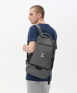 Рюкзак с двойным дном JOGEL CAMP Double Bottom 2.0, темно-серый  фото 10