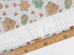 Комплект штор Ш/Лн/5153/1П 1807-0 20ШС70-1-КВ 270*150 - 2 шт. "Рождественские пряники"