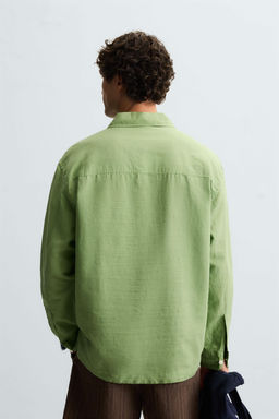 LINEN/COTTON POLO SHIRT