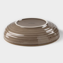 Тарелка глубокая Magistro «Церера», 1.1 л, d=22 см, фарфор, коричневая