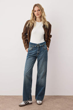 Mavi Yuksek Bel Kemer Detayl? Wide Leg Jeans TWOAW26JE00172