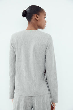 TEXTURED TOP WITH BOW - Zara фото 25