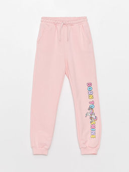 Beli Lastikli Bask?l? K?z ?ocuk Jogger E?ofman Alt?