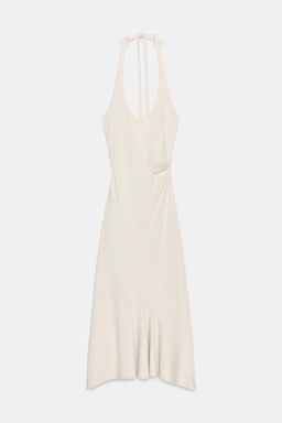 VESTIDO ESPALDA DESCUBIERTA / Beige - Zara фото 7