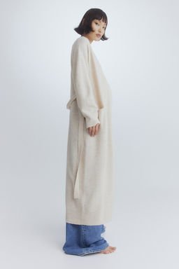 MAMA Cardigan con cinturon Before & After