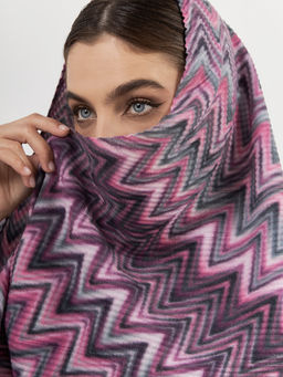 Большой, мягкий, тонкий и очень нежный двусторонний палантин с рисунком - Tantino фото 9