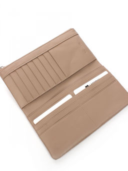 LACCOMA кошелек LA-1089-З-серо-бежевый натуральная замша