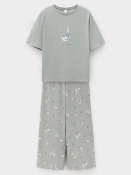 МП 20209/оливковый 5904 Н110 пижама жен