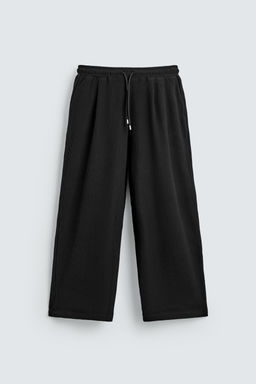 PANTAL?N RELAXED FIT OTOM?N PLIEGUES / Negro - Zara фото 7