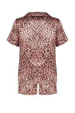 Trendyolmilla Pembe Cok Renkli Leopar Desenli Saten Sortlu Dokuma Pijama Tak?m? THMSS20PT0158 фото 24