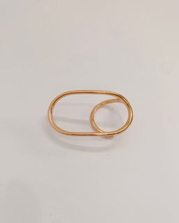 Стильное кольцо на два пальца