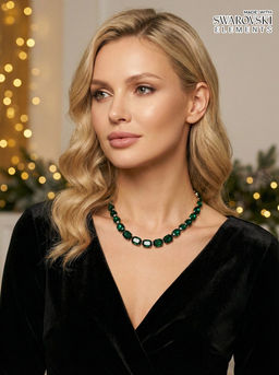 Колье с кристаллами Swarovski