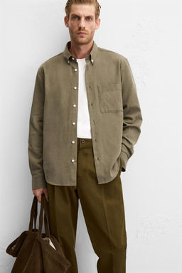 LYOCELL - COTTON SHIRT - Zara фото 21