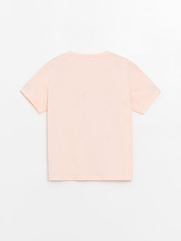 Bisiklet Yaka Bask?l? K?sa Kollu K?z ?ocuk ?ortlu Pijama Tak?m? - Waikiki фото 3