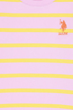 Розовый свитшот для девочки Неожиданная скидка в корзине - U.s. polo assn фото 5