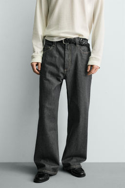 JEANS LOOSE FIT / Gris azul - Zara фото 3