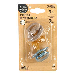 Соска-пустышка из латекса M&B, от 3 мес., классические, 2 шт.