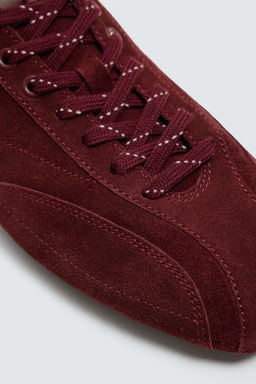 ULTRA-THIN SOLE LEATHER TRAINERS - Zara фото 3