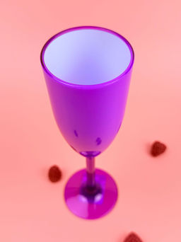 Цена за 2 шт. Фужер для шампанского 180мл пластиковый (цвет микс) OLS-179-4