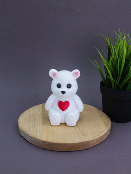 Ночник iLikeGift "Teddy heart", white (11*6.5 см)