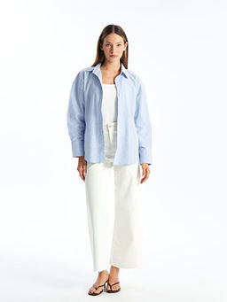 ?izgili Poplin Kad?n G?mlek