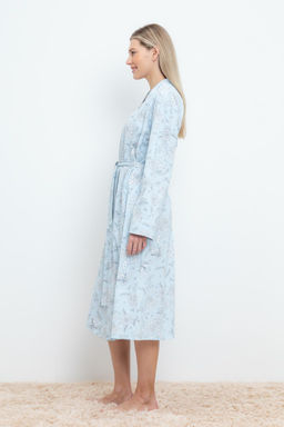 Халат Very Neat Е 50005 голубое стекло женский из хлопка  фото 3