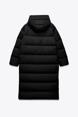 LONG HOODED WATER AND WIND-PROOF PUFFER JACKET - Zara фото 6