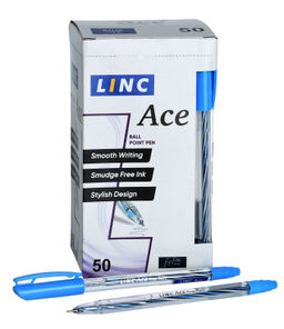 Цена за 5 шт.Ручка шариковая LINC Ace 0,7 мм синяя