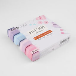 Цена за 3 шт. Нитки 40/2, 200 м, тёмно-оранжевые №140