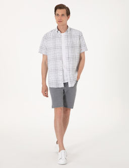 Gri Regular Fit K_sa Kollu G_mlek - Pierre cardin фото 4