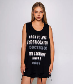 Майка #КТ2825, чёрный