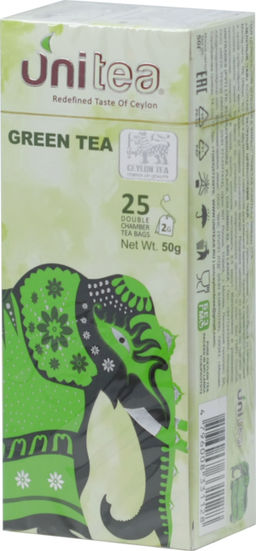 UNITEA. Green tea 37,5 гр. карт.пачка, 25 пак.