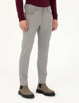 Gri Slim Fit Jean Pantolon