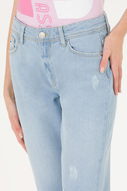 Женские голубые джинсовые брюки - U.s. polo assn фото 5