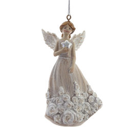 Фигурка декоративная подвесная "Ангел", L5 W3,5 H9,5 см, 2в.
