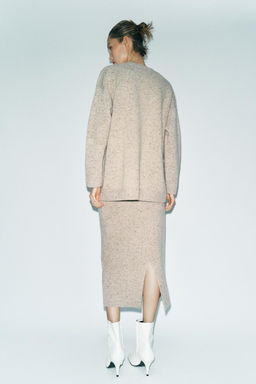 100% WOOL MIDI SKIRT - Zara фото 4