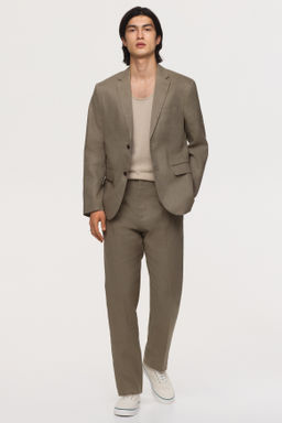 Americana de lino Slim Fit - H&m фото 11