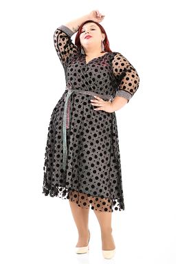 Праздничное платье больших размеров - Almond фото 2