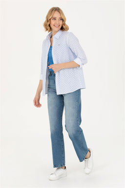 Женская рубашка Saks с длинным рукавом Неожиданная скидка в корзине - U.s. polo assn фото 4