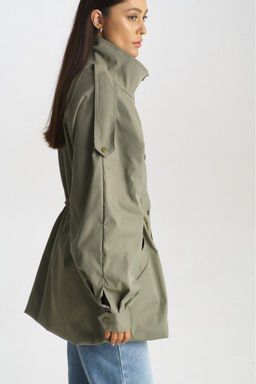 Куртка-реглан на кулиске Olive