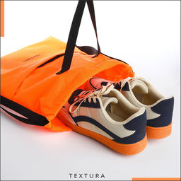 Мешок-сумка для обуви с карманом, TEXTURA, оранжевый