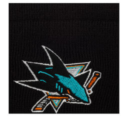 Шапка AMERICAN NEEDLE арт. 21019B-SJS San Jose Sharks Cuffed Knit NHL (черный) фото 2