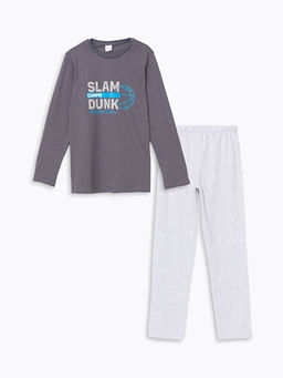 Bisiklet Yaka Erkek ?ocuk Pijama Tak?m?