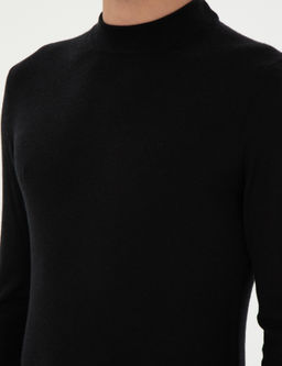 Черный зауженный свитер - Cacharel фото 7