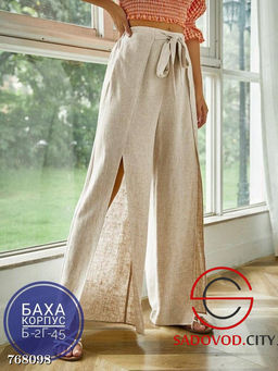 Женские летние брюки с разрезами - Bruno фото 2