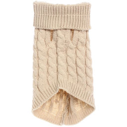 Кофта - свитер для мелких пород собак и кошек "BRO Style", косички, цвет ореховый, р L